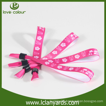 Custom made single side printed sublimation wristbands